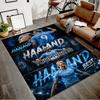 Haaland Design Area Rug Personalized Name- Non-Slip, Soft & Cozy Floor Mat for Living Room, Office - Indoor/Outdoor Carpet