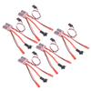 5PCS 30A Brushed ESC with Brake Dual Way JST Interface Micro 30A Brushed Speed Controller for 130 180 260 Motor 1 16 1