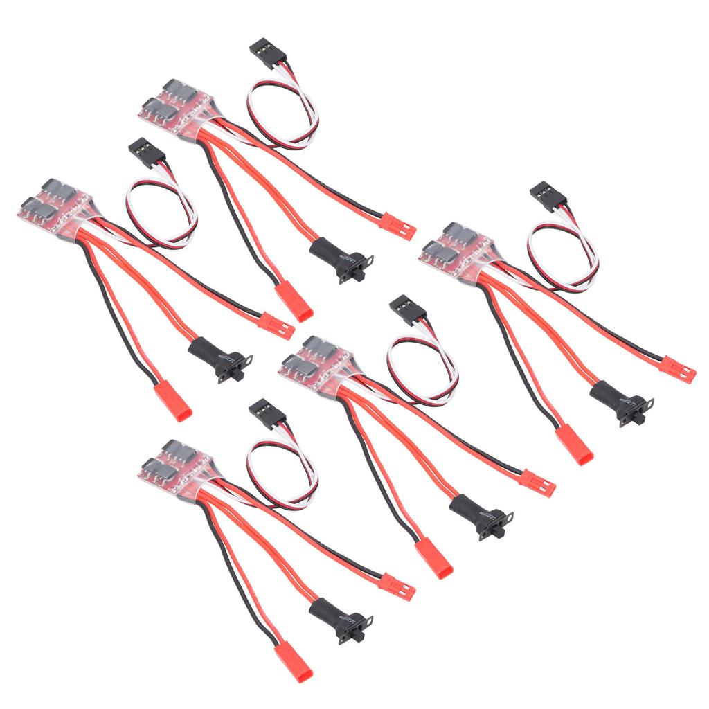 5PCS 30A Brushed ESC with Brake Dual Way JST Interface Micro 30A Brushed Speed Controller for 130 180 260 Motor 1 16 1