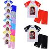 92638 Kids Girls KATSEYE Print Short Sleeves Top Pants Pajamas Sleepwear Sets