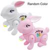 2023 Rabbit Toy Music Lovely Luminescent with Traction Rope Attract Attention Entertainment Learning Crawling Cartoon Electronic Walking Rabbit Toy