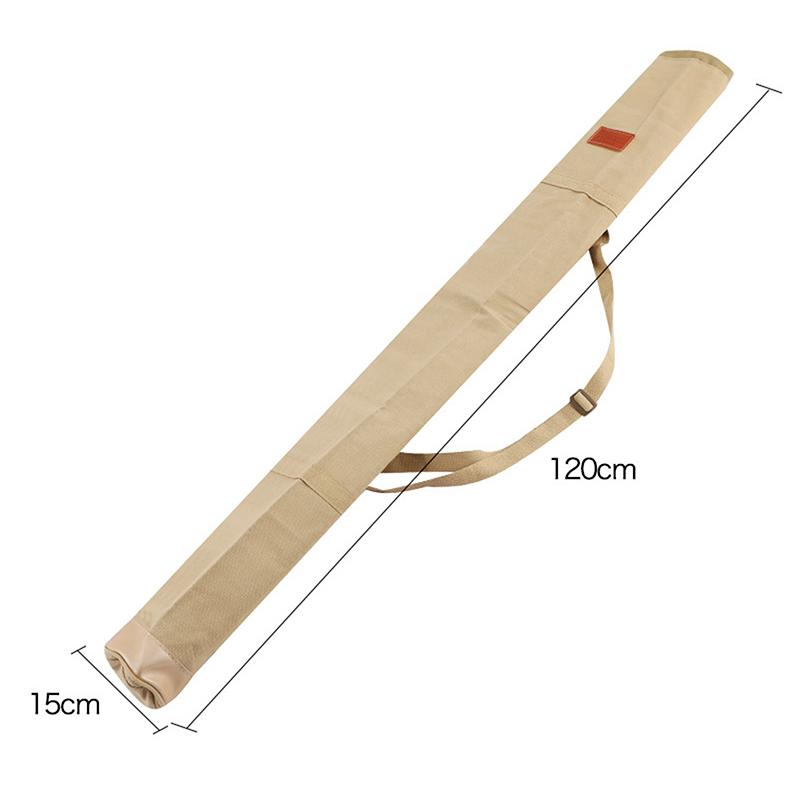120/130/140Cm Canvas Fishing Rod Bag Waterproof Fishing Rod Umbrella Tackle Gear Storage Case Folding Portable Shoulder Bags
