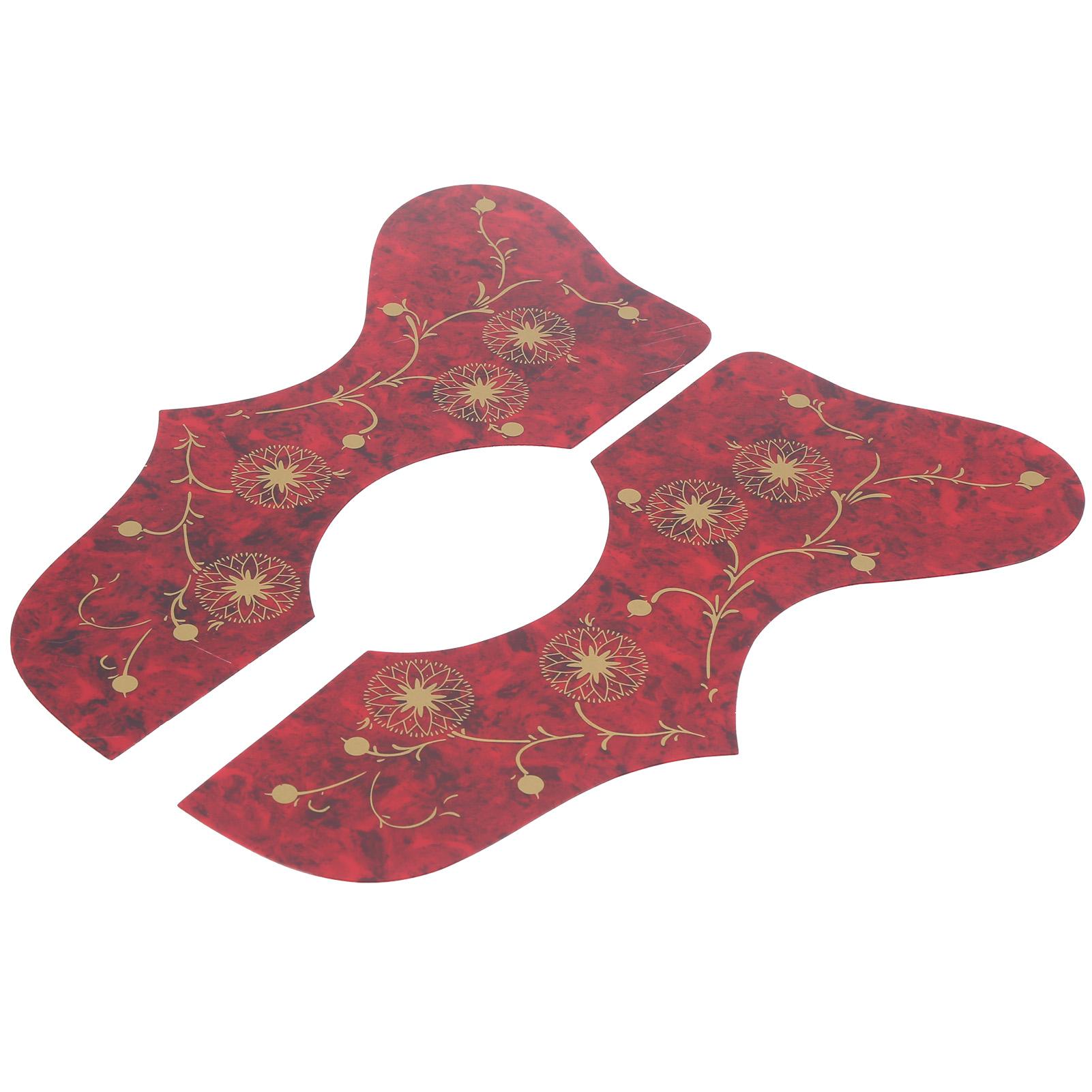 

2 шт., медиатор для гитары, защита от царапин, накладка для струнного инструмента, пластиковая защитная пластина(красный ) красный