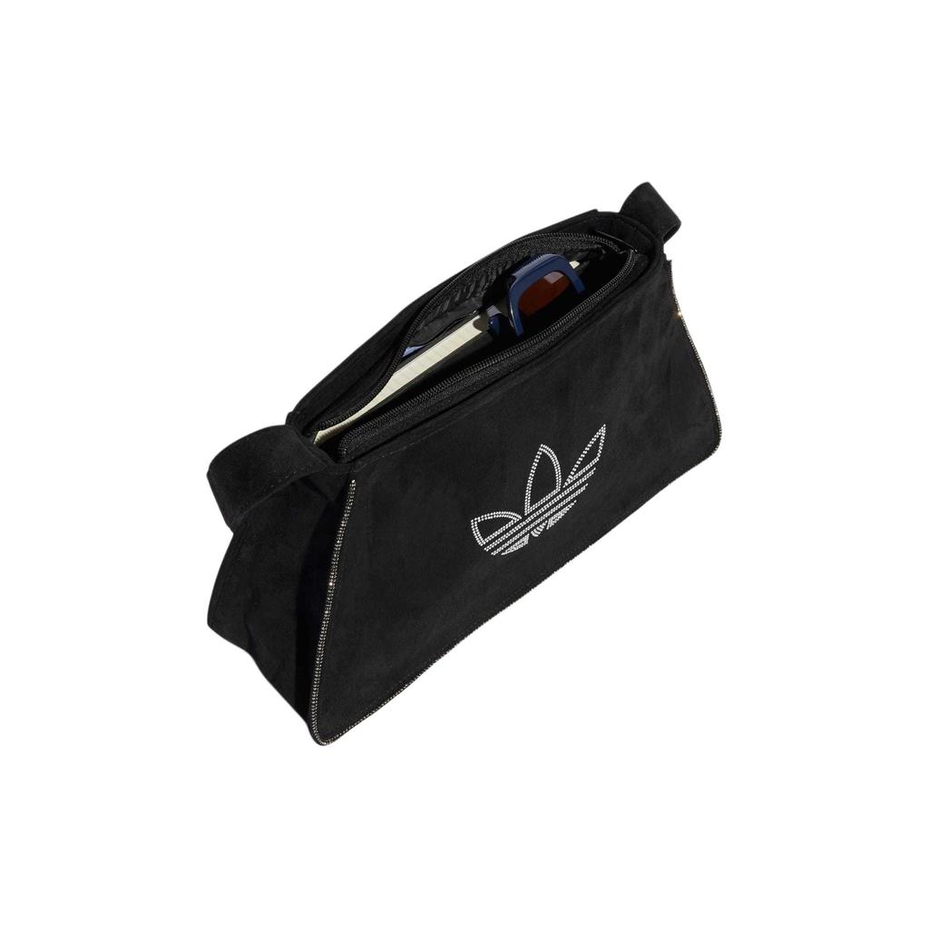 New Adidas Originals Recycled Polyester Handbag Shoulder Bag Women's Black IT7375