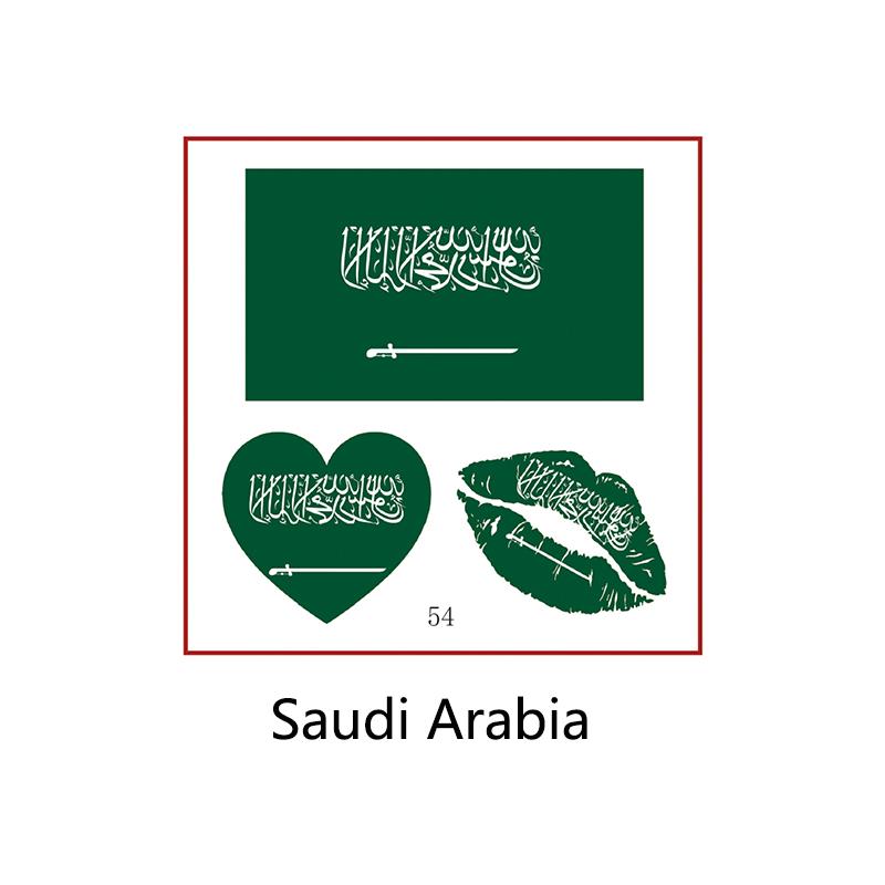 Football Sports Match National Flag Stickers Football Fans Cheer and Assist for Soccer Players,Face Arm Body Temporary Tattoos