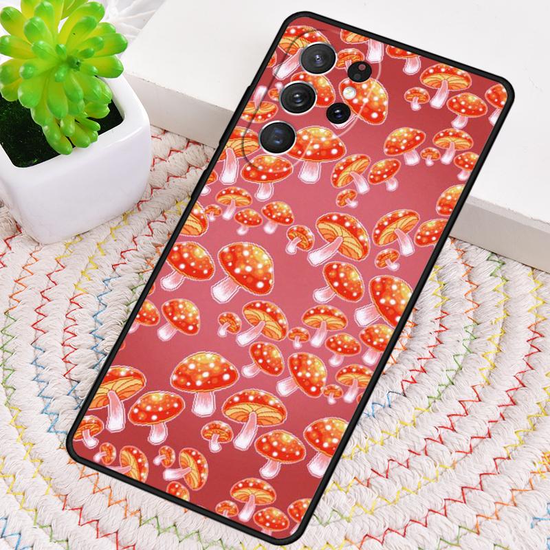 Psychedelic Mushrooms Florals Phone Case For Samsung Galaxy Note 10 Pro S26 S25 S24 S23 S22 Ultra Plus S21 FE S20 Cover