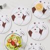 Cat Silicone Coasters Table Insulating Mats Home Cartoon Anti-scald Non-slip Durable Vegetable Mat Creative Simplicity Coaster
