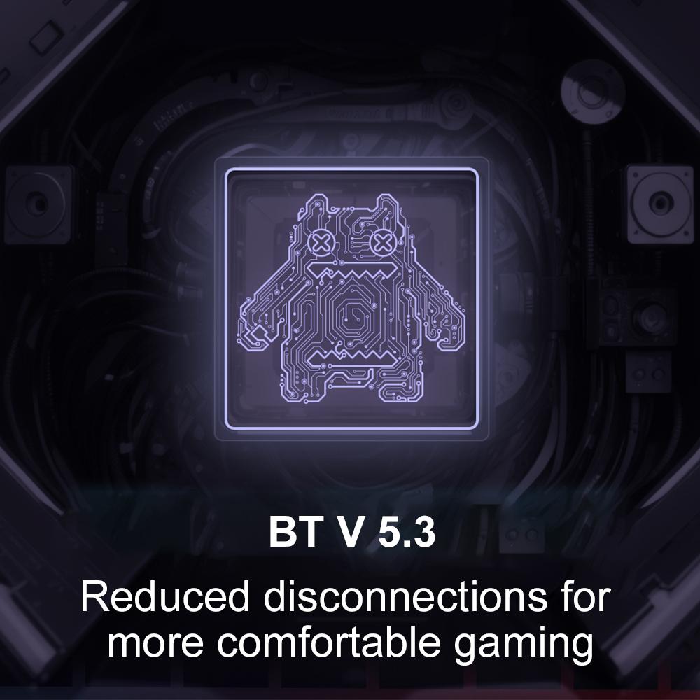 ZOMBIESCAT B2 Wireless Earbuds BT5.3 Earphone, Lightweight and Ergonomic Design, Low Latency Rechargeable Battery, Cool