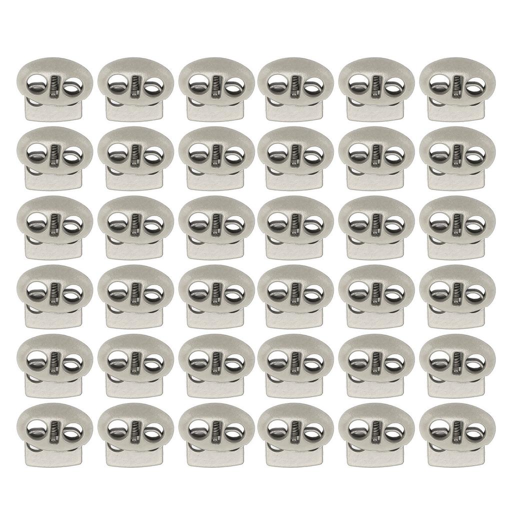 30 PEÇAS Trava de Cordão de Mola de Metal Flexível Ponteira de Cordão para Cordões Bolsa Roupa Cadarços Mochila Lanyard