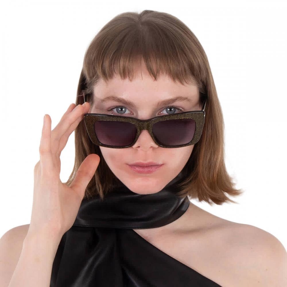 Guess Ladies Sunglasses Smoke Gradient Cat Eye Gu7890 01b 55 Multi