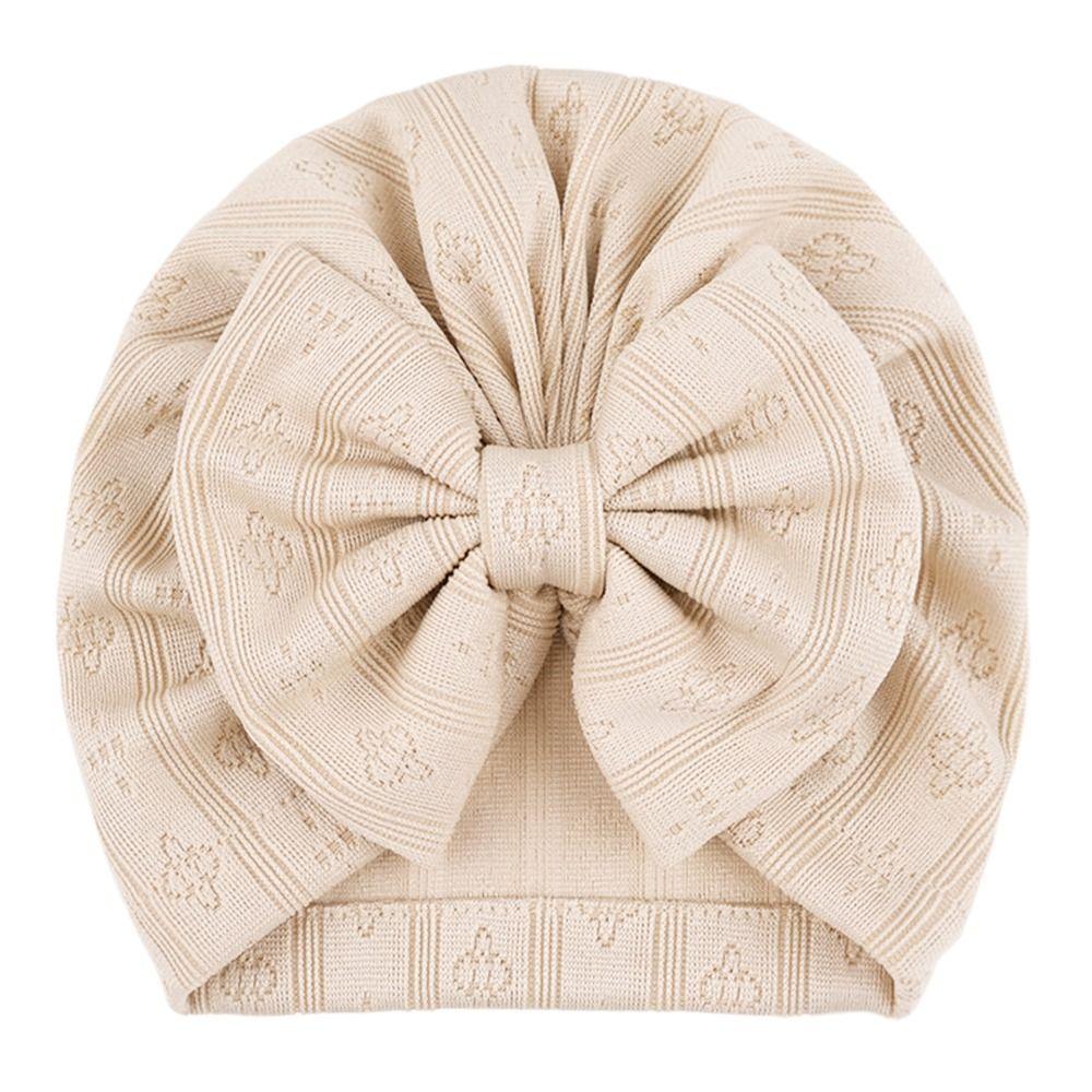 Breathable Newborn Head Wraps Knitted Soft Infant Cap Cute Baby Turban Hat Daily Wear