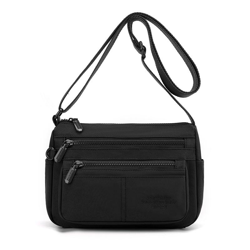 New 2025 Women's Versatile Nylon Shoulder Bag Simple Casual Commuter Light Messenger Bag