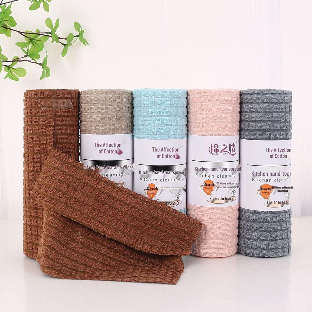 Professional Lint-Free Oil-Repellent Dishcloths - Weekly Disposable for Home, Office, Dorm