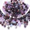 32 Colorful Crystal Glass Football Beads for DIY Jewelry and Phone Chains