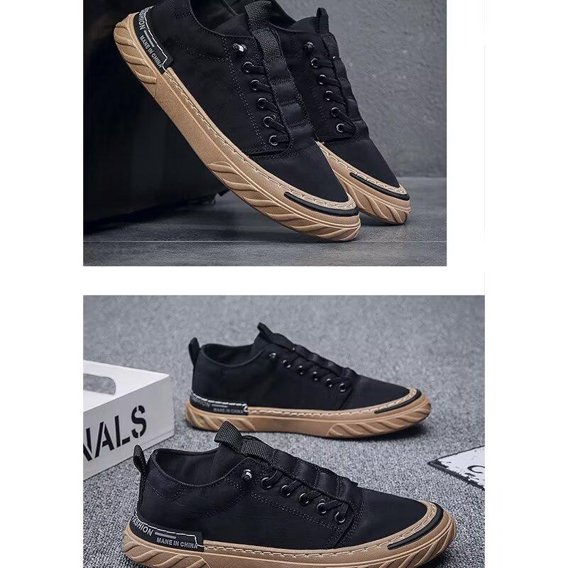 Neformální pánská pracovní obuv, boty odolné proti nečistotám a vodě, retro pánské boty, protiskluzová sportovní obuv na prkno