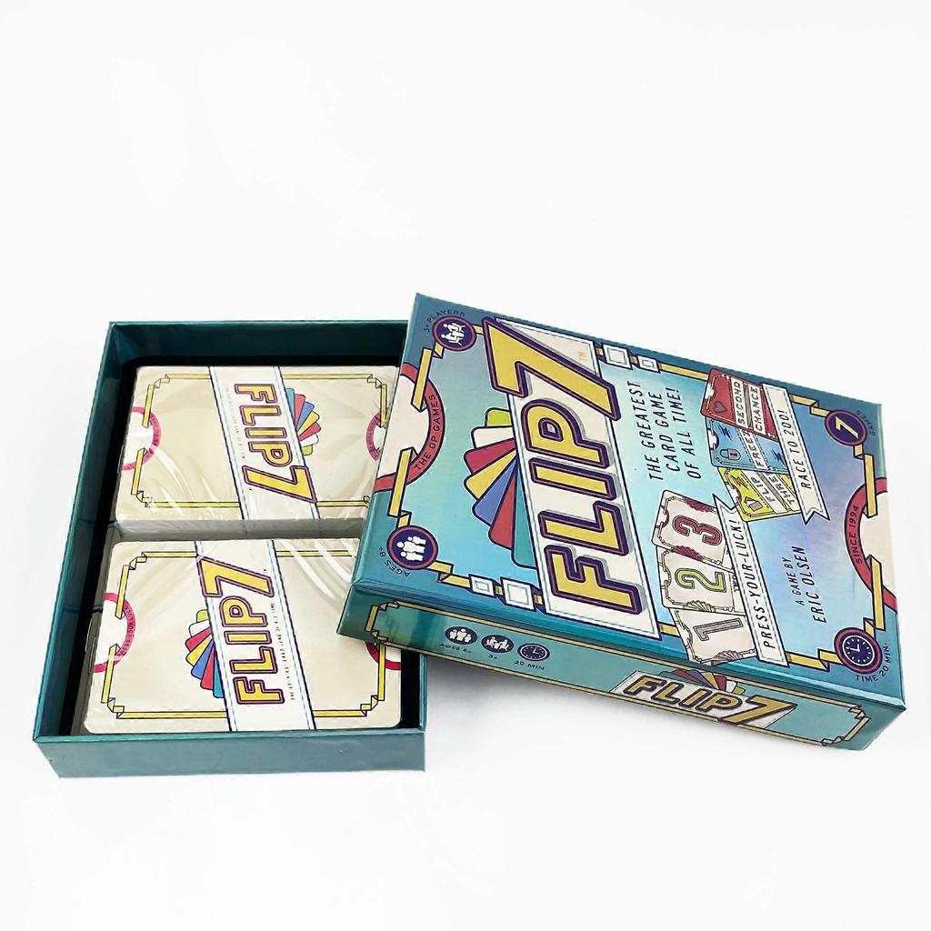 Flip 7, Die ultimative Mischung aus Glücksspiel und Strategie, Rasantes süchtig machendes Kartenspiel, Perfekt für Spieleabende, 3+ Spieler, Ab 8 Jahren