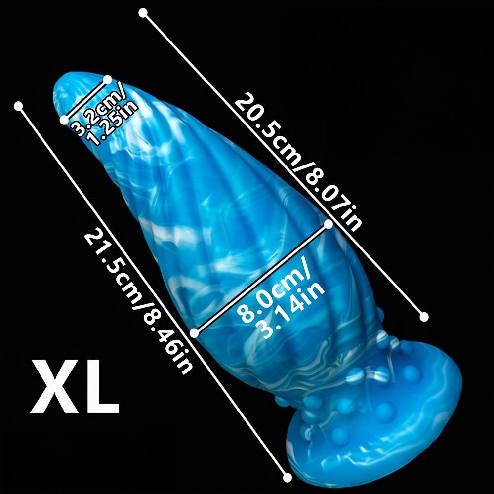 XXL Wearable Silicone Butt Plug, Realistic Soft Large Plug with Strap-On Design, Flexible Comfort Fit for Couples, Multiple Sizes