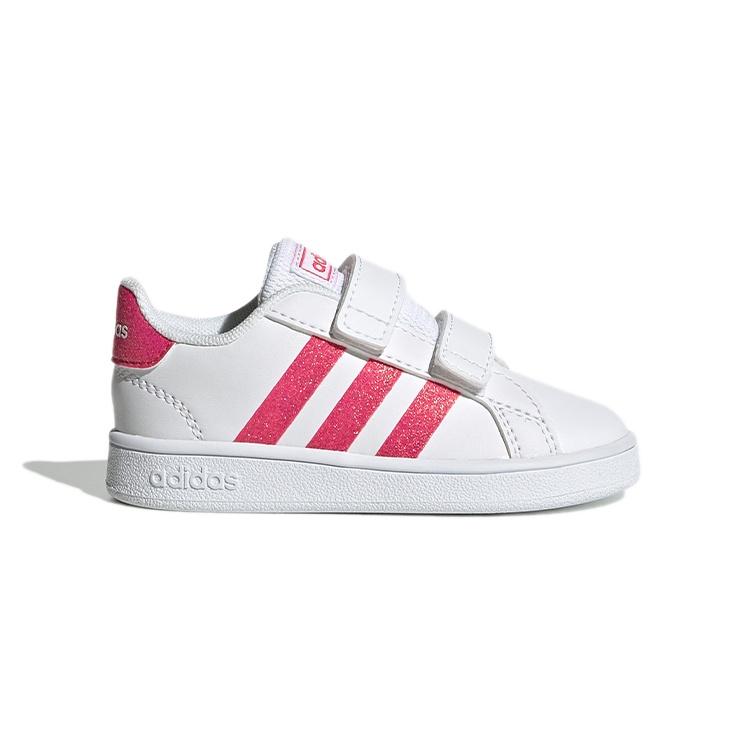 (TD) adidas neo Grand Court 'White Pink' Baby EG3815