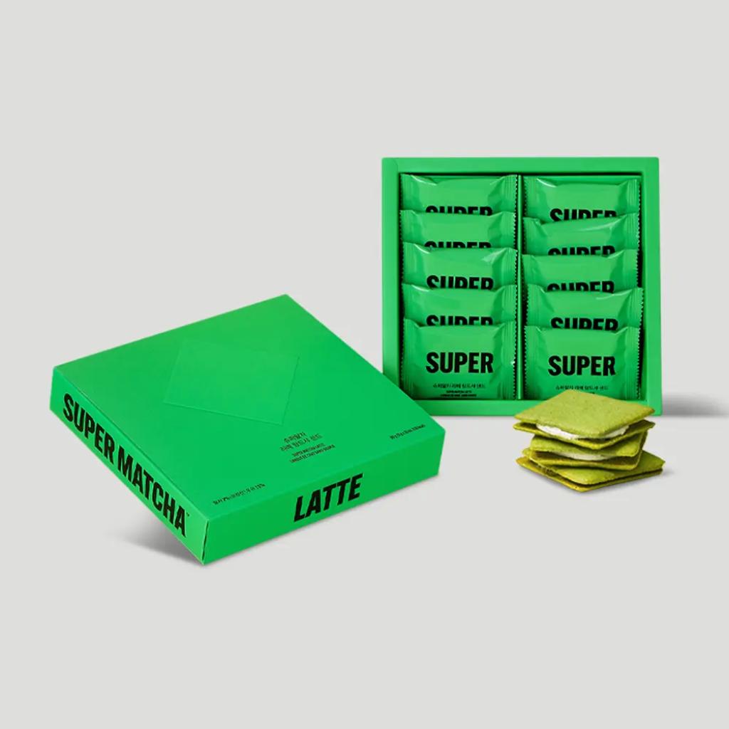 

[Super Matcha] Langue De Chat Sand Cookie (Latte&Strawberry) Latte