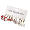 Santa Claus Snowflake Christmas Tree Christmas Hat Earrings Set Earrings Ornament