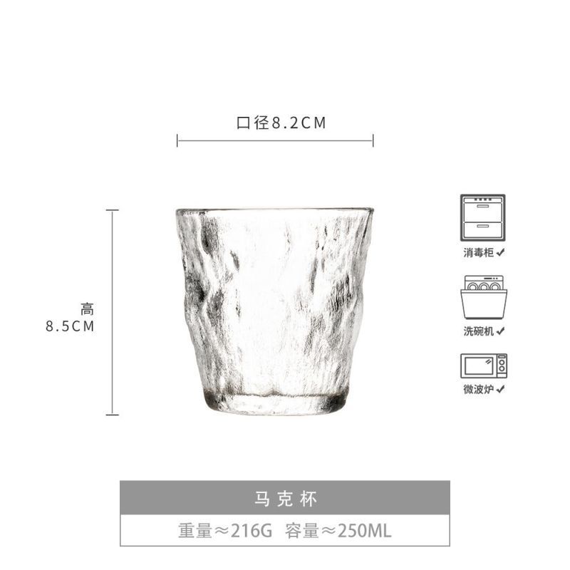 Kreativ Ljus Lyx Nordisk Stil Glas Genomskinlig Whiskeyglas Iskaffekopp Högt Värde Hushållsvattenkopp Internetkändis