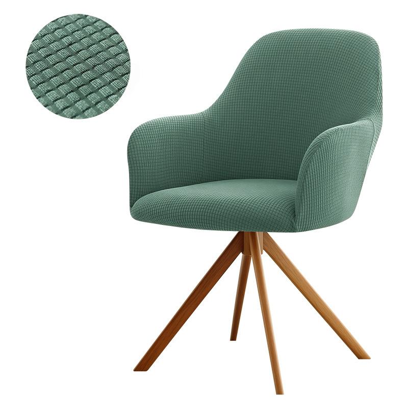 Waterproof Cubic Lattice Velvet High Armrest Chair Cover Soft Household Four-Season Chair Cover Elastic Cover
