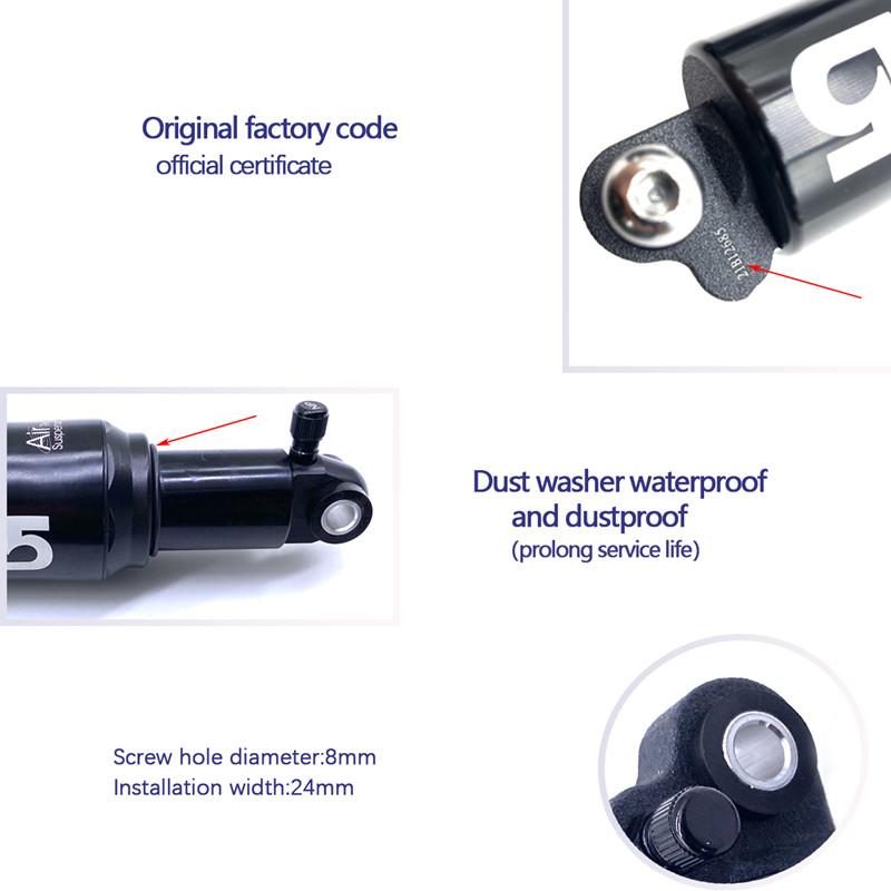 KS A5-RR1 Dual / Solo Air Rear Shock A5 RE double single air chamber pressure mountain rear shock absorber 125 150 165mm