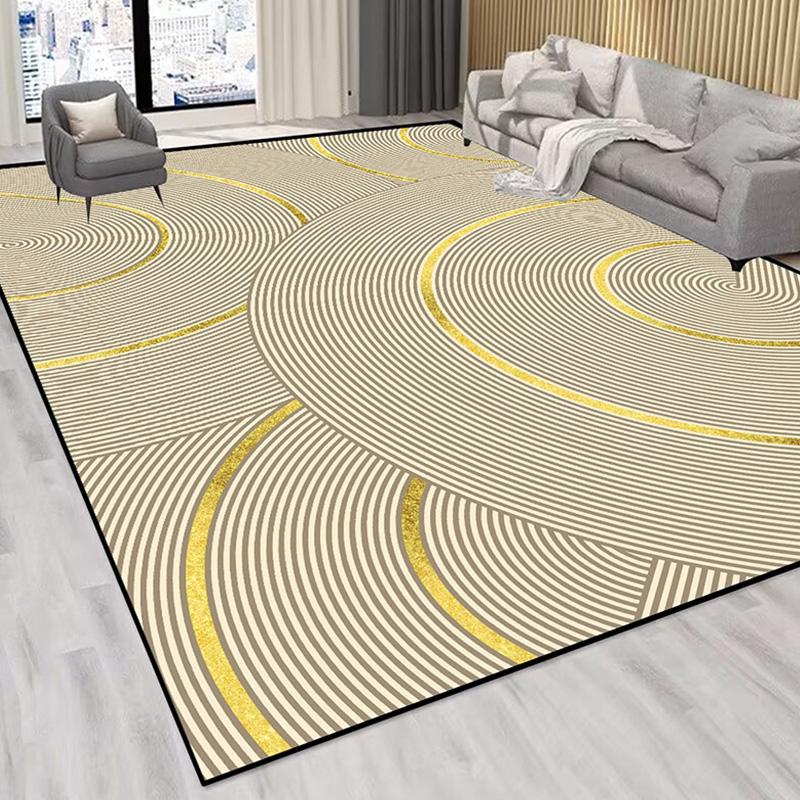 

Modern Geometric Large Living Room Carpet Red Colour Home Decoration Sofa Table Mats Large Area Soft Washable Rugs for Bedroom 60*90cm