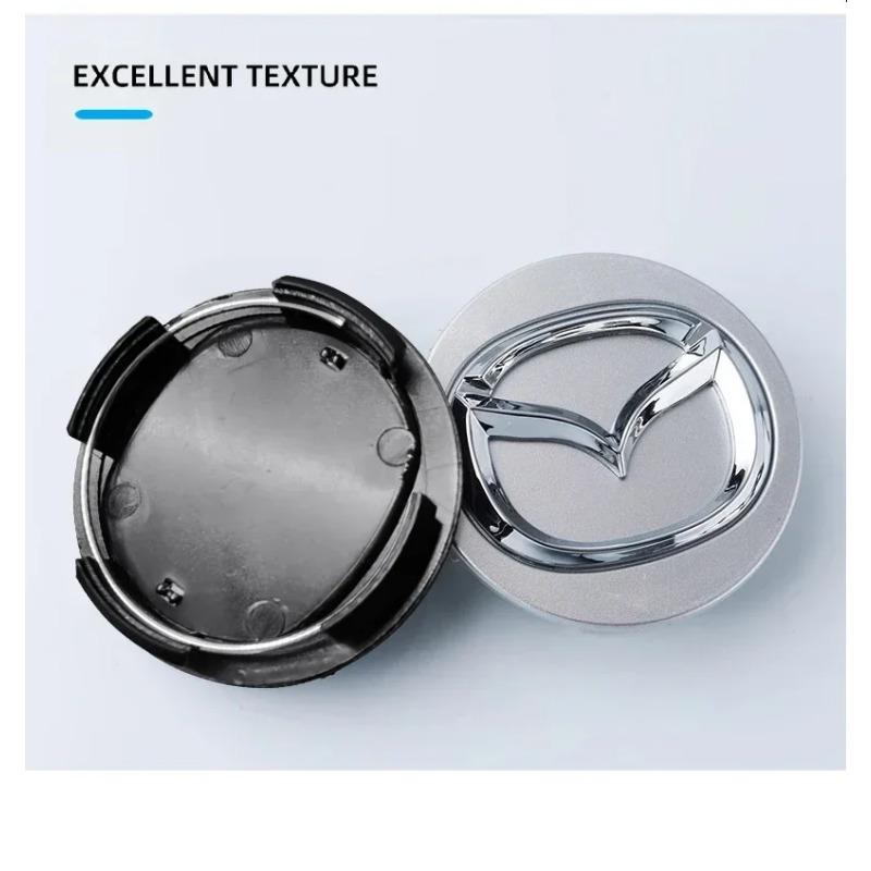 4Pcs Wheel Hub Center Cover CX-3 CX-4 CX-5 CX7 CX8 Long Leg 56MM ID53MM New Models For Mazda Atenza Axela Gray Black
