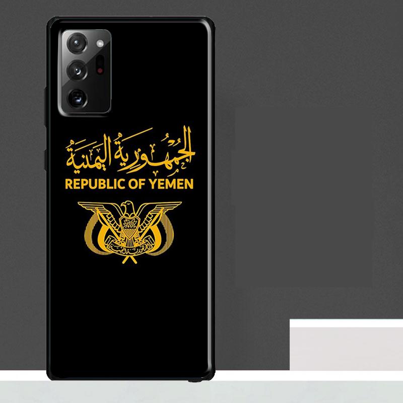 Yemen Coat of Arms Flag Case For Samsung Galaxy S25 S24 S23 Ultra S9 S10 S20 S21 S22 Plus S23 FE S25 FE Phone Cover