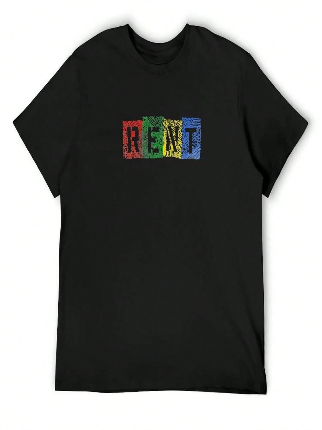 Rent The Musical T-Shirt Blacks Graphic Shirts Funny T-Shirts Anime Shirt Mens Fashion S