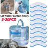 5-20PCS Replacement Filters Pet Water Fountain Activated Carbon Replaced Filters Cat Dispenser WF060 Filter Element Accessories