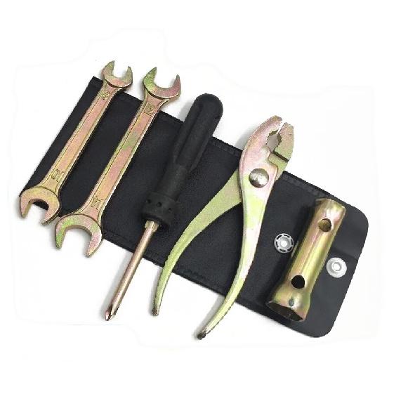 Motorcycle Repair Tools Kit Screwdriver Pliers Wrench Spark Plug Sleeve Remover