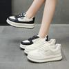 Stepping on shit little white shoes women's 2025 new popular spring versatile thick-soled imitation leather student leisure sports board shoes