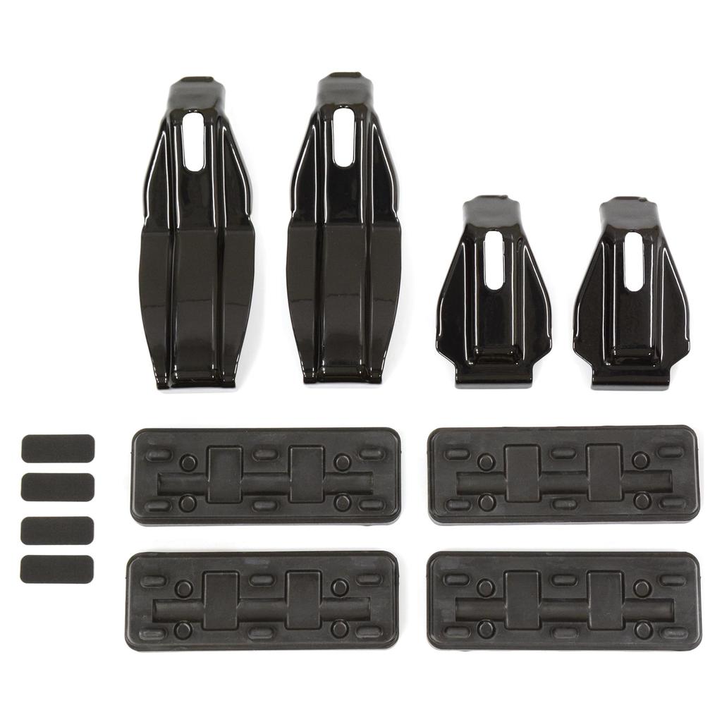 Terzo Roof Carrier Set of for Suzuki Palette MK21S and Nissan Roox EH377 (by PIAA) Carrier/Base Holder, 4, Black, ML21S,