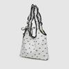 Niche Bow Polka Dot Canvas Bag Sweet Maiden Drawstring Pleated Tote Student Commuter Shoulder Bag