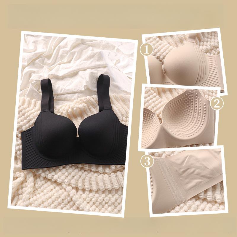 Large-sized Adjustable Bra for Women Anti-sagging and Seamless Lingerie Thin Bra for Women Push Up Bra