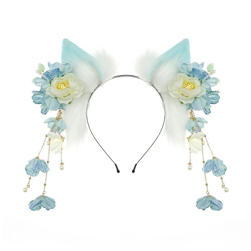 Olita Chinese Female Fox Ear Wolf Ear Headband Comic Show Antique Hanfu Cos Props Hanfu Female Fox Ear Beast Ear Kc