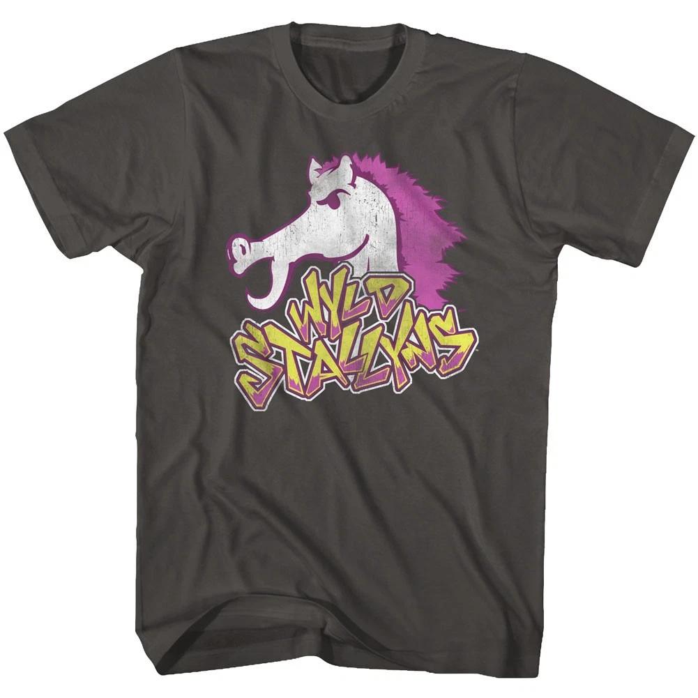 Bill & Ted s Excellent Adventure Movie Wyld Stallyns Horse Logo Men s T shirt XL