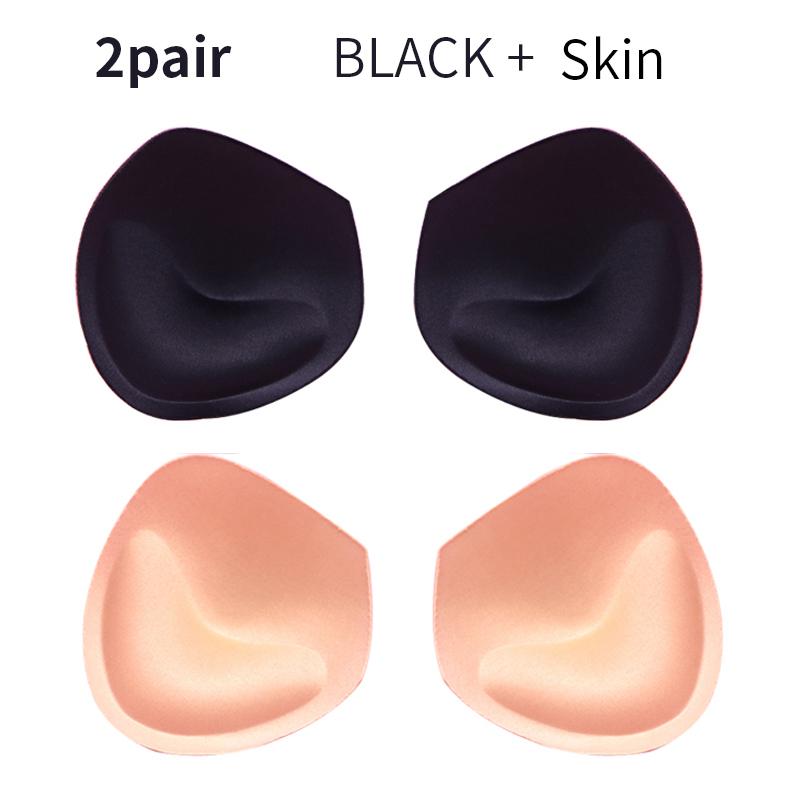 2-1Pair Spong Bra Pads Set Bikini Chest Cup Push Up Insert Foam Pads for Women Swimsuit Padding Removeable Enhancer Accessories