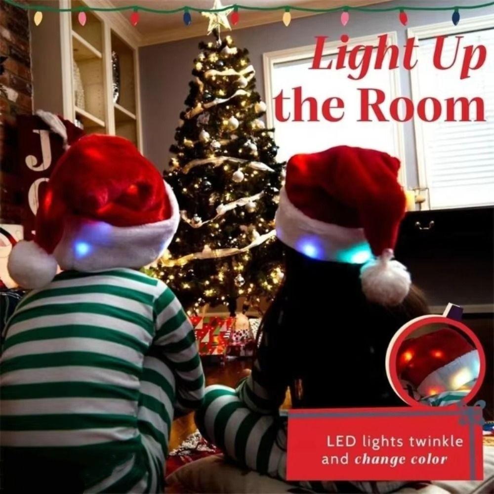 Leuchtende Rote Aufleuchtende Weihnachtsmütze Blinkende Lichter Rote Weihnachtsmütze Weihnachts Mütze Weihnachtsgeschenke