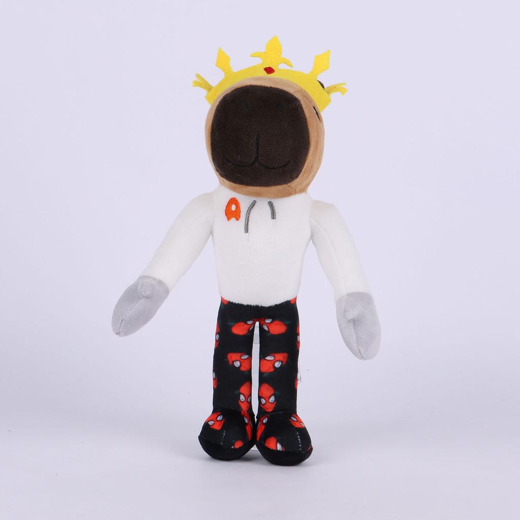Aquisiblox Capybara Crown Plush Toy Stuffed Animal Doll Decoration Gift 28cm
