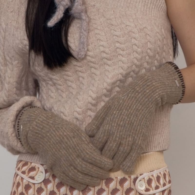ROAJU Finger Hole Wool Gloves