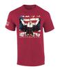 Trenz Shirt Company Men's USA Eagle July 4th Design Distressed Land of the Free