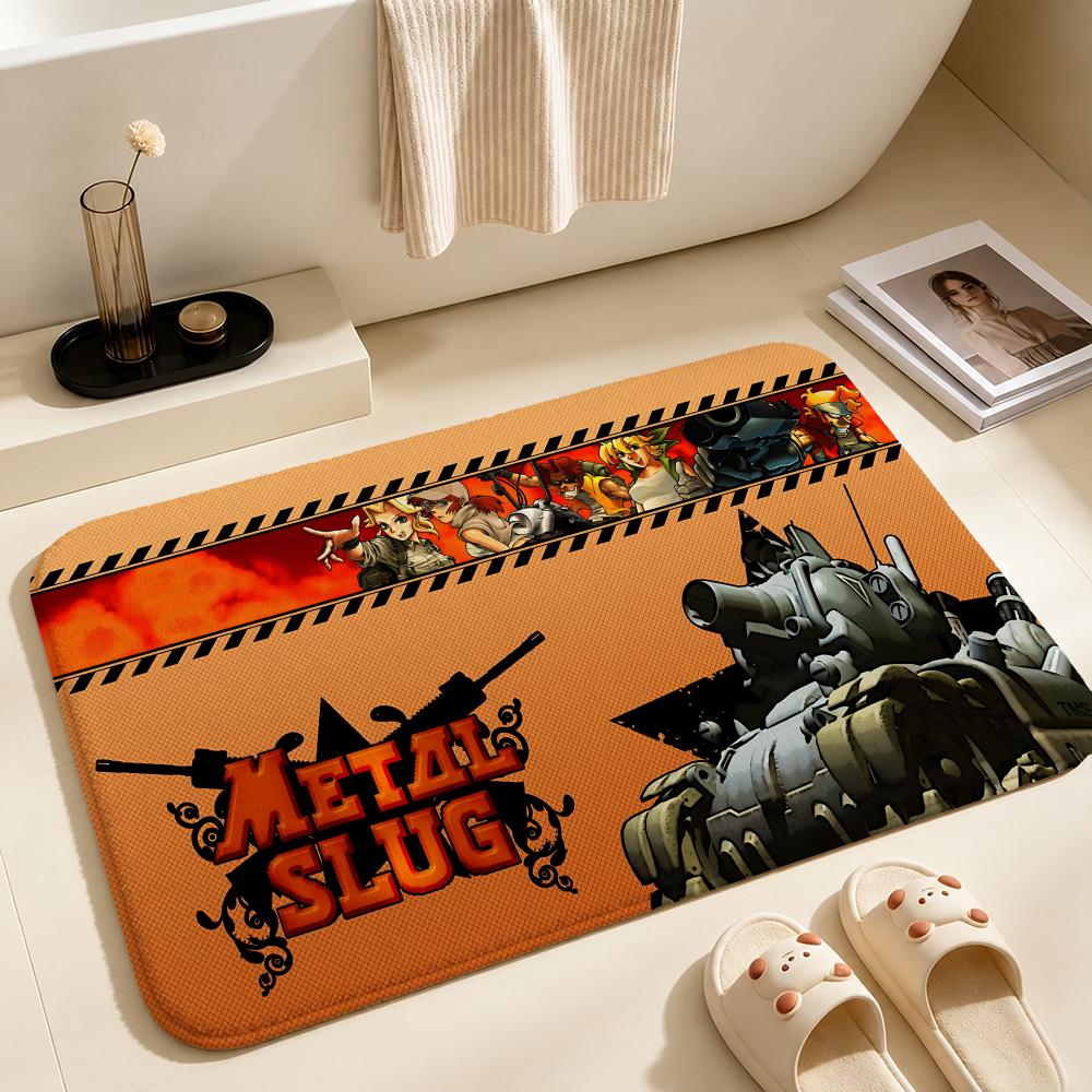 Game-Metal SlugS Floor Mat Soft Non-Slip Bath Mat, Bedside Carpet, Absorbent Doormat for Home