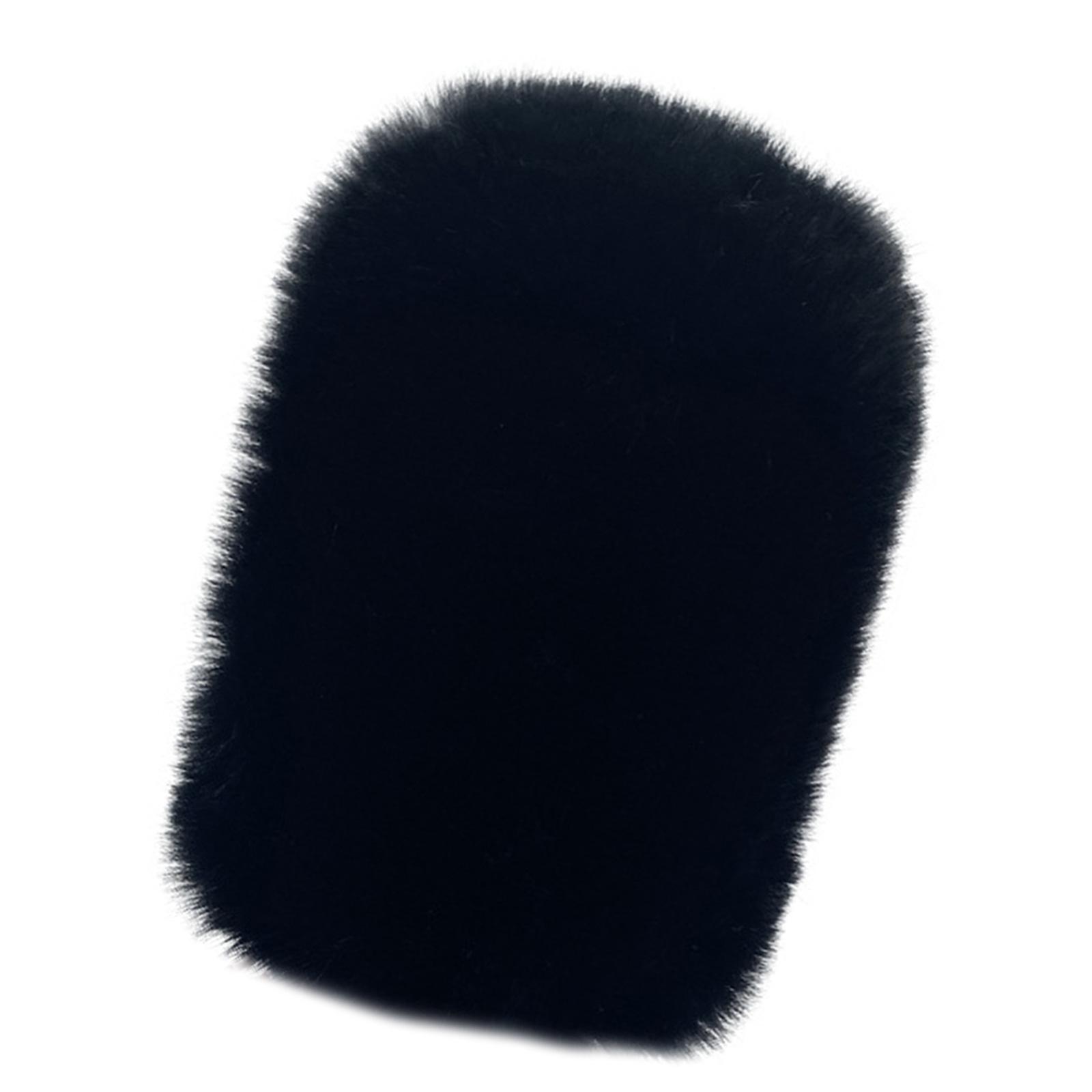 

Мягкая ветрозащитная муфта из искусственного меха для микрофона HYPERX QUADCASTS, ветрозащитный чехол для улучшения качества записи чёрный