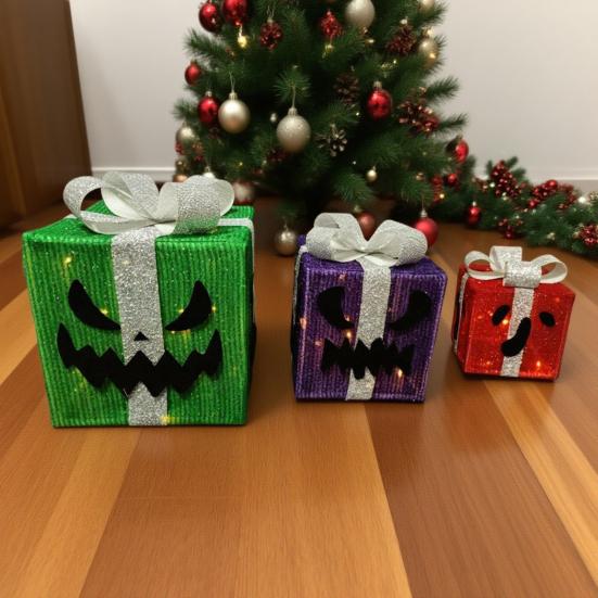 Night Light Lighted Halloween Pumpkin Decoration with Remote Control Battery Operated Lantern Halloween Outdoor Yard Decor