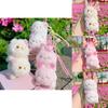 Sakura Season Cat Bear Rabbit Plush Animal Keychain With Soft Plush Material For Gift Giving