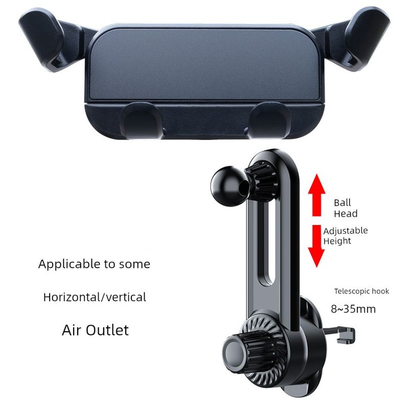 Silent and Noise-Free Mobile Phone Car Mount, 26 New Models of Car Phone Holder, Dedicated Support and Fixation for Air Vent Navigation