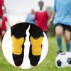 1 Pair Soccer Shin Guards Children Football Training Protection Pads with Buckle Strap(yellow)
